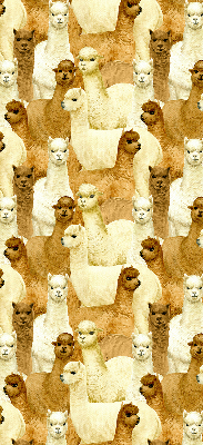 Stor pentru geam o turmă de alpaca