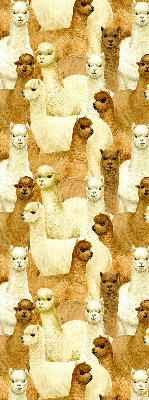 Stor pentru geam o turmă de alpaca