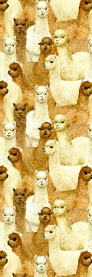 Stor pentru geam o turmă de alpaca
