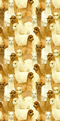 Stor pentru geam o turmă de alpaca