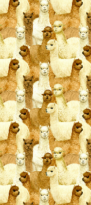 Stor pentru geam o turmă de alpaca