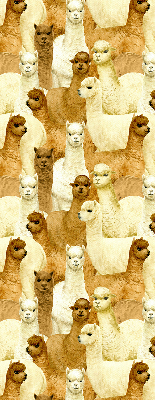Stor pentru geam o turmă de alpaca