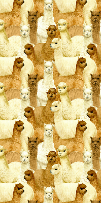 Stor pentru geam o turmă de alpaca