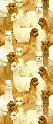 Stor pentru geam o turmă de alpaca