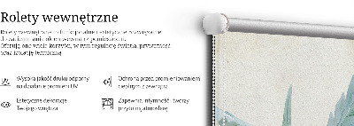 Stor geam interior cu motiv Natură exotică