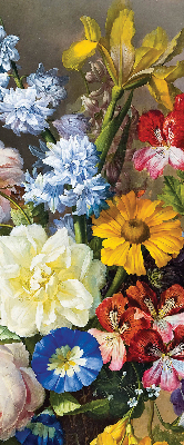 Stor geam interior un buchet de flori