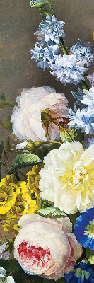 Stor geam interior un buchet de flori