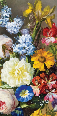 Stor geam interior un buchet de flori