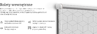 Jaluzele tip roleta cu cuburi 3D