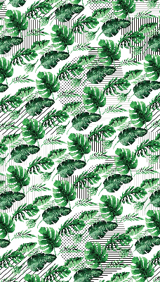 Jaluzele tip roleta cu model frunze tropicale