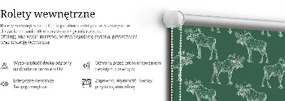 Jaluzele tip roleta de culoare verde