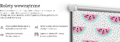 Stor pentru geam cu model pepene verde