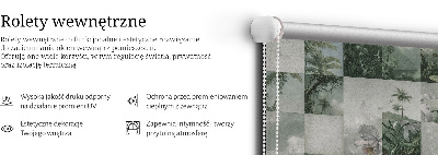Jaluzele tip roletă cu palmieri și gresie
