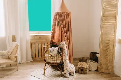 Stor geam interior turcoaz