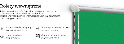 Jaluzele tip roleta în culoarea verde