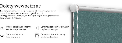 Stor pentru geam cu frunze verzi de palmier
