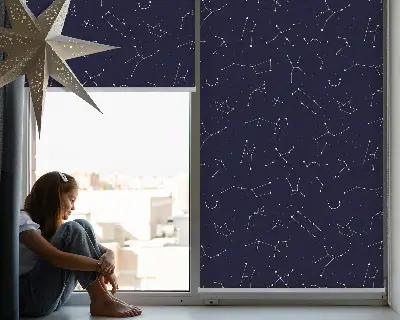 Jaluzele tip roleta cu design Constelația de stele