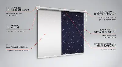 Jaluzele tip roleta cu design Constelația de stele