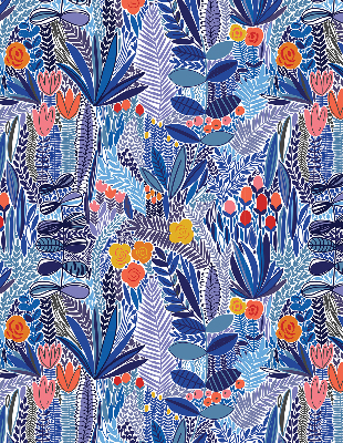 Jaluzele tip roletă cu plante colorate