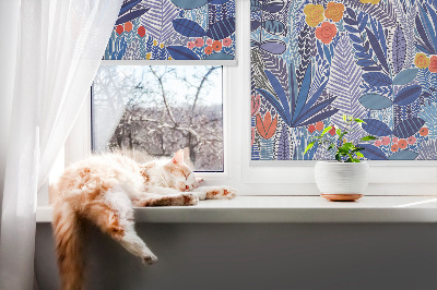 Jaluzele tip roletă cu plante colorate