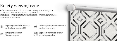 Jaluzele tip roletă cu model Iluzia rombului