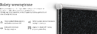 Stor geam interior elemente pe fundal negru