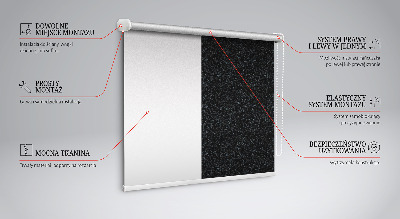 Stor geam interior elemente pe fundal negru