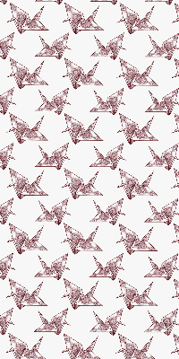 Stor pentru geam cu model origami cu lebede