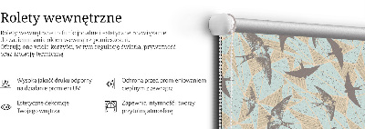 Jaluzele tip roletă cu modelul Rândunelele