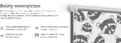 Stor pentru geam cu ratoni desenați