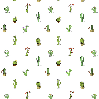 Jaluzele tip roleta cu imprimeu de cactuși