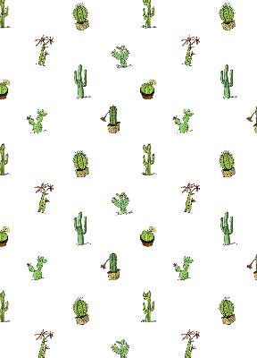 Jaluzele tip roleta cu imprimeu de cactuși