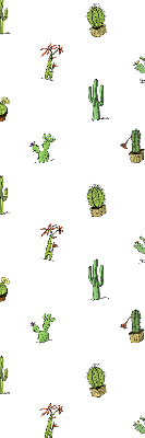 Jaluzele tip roleta cu imprimeu de cactuși