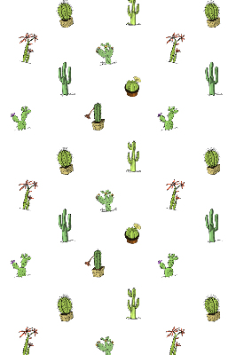 Jaluzele tip roleta cu imprimeu de cactuși