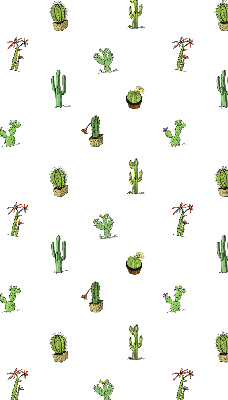 Jaluzele tip roleta cu imprimeu de cactuși