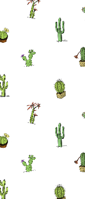 Jaluzele tip roleta cu imprimeu de cactuși