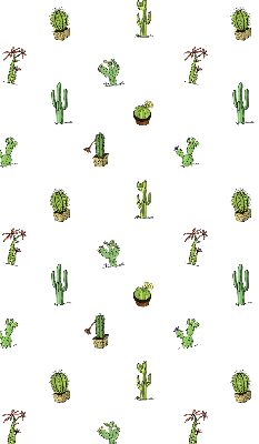 Jaluzele tip roleta cu imprimeu de cactuși