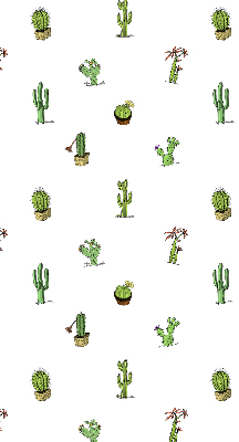 Jaluzele tip roleta cu imprimeu de cactuși