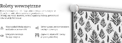Stor geam interior cu frunze pictate
