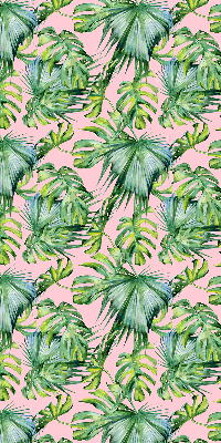 Jaluzele tip roleta cu model de frunze tropicale