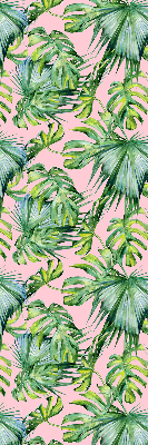 Jaluzele tip roleta cu model de frunze tropicale