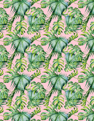 Jaluzele tip roleta cu model de frunze tropicale