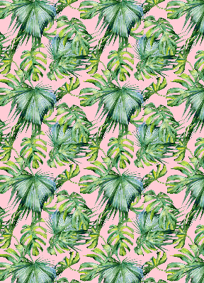 Jaluzele tip roleta cu model de frunze tropicale