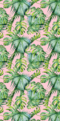 Jaluzele tip roleta cu model de frunze tropicale