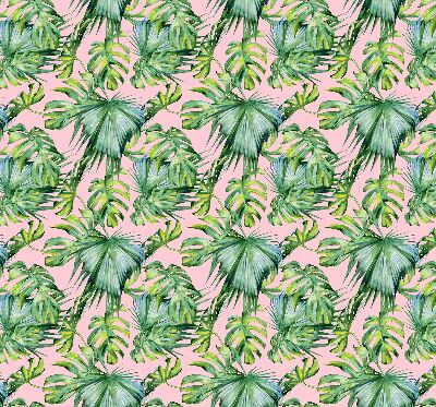 Jaluzele tip roleta cu model de frunze tropicale