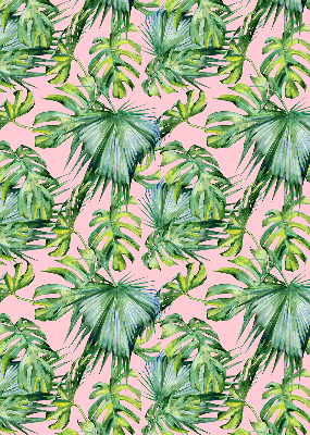 Jaluzele tip roleta cu model de frunze tropicale