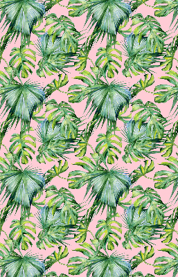 Jaluzele tip roleta cu model de frunze tropicale