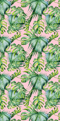 Jaluzele tip roleta cu model de frunze tropicale