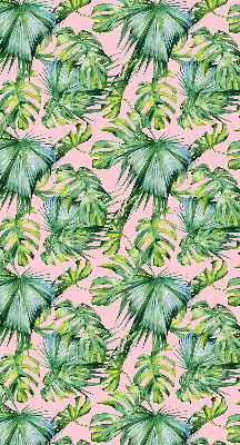 Jaluzele tip roleta cu model de frunze tropicale