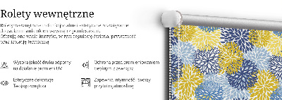 Stor pentru geam cu plante pictate